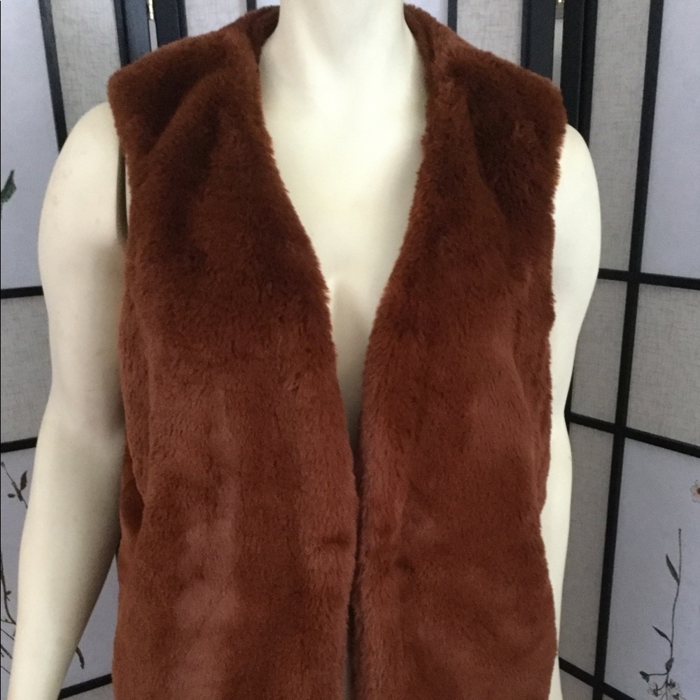 Stella & Dot Faux Fur Vest